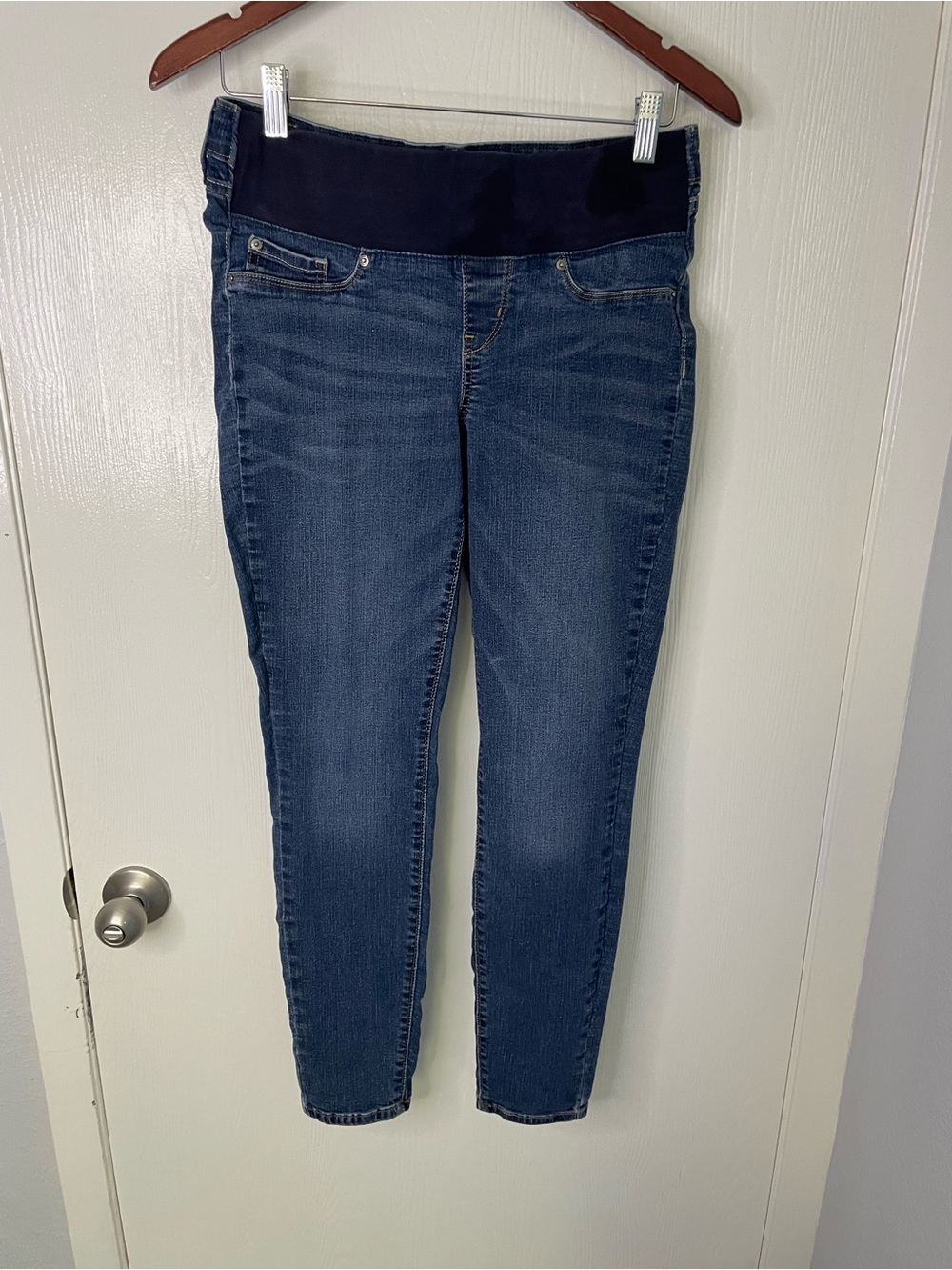 Levi Strauss Maternity Skinny Jeans Medium Full Belly Panel